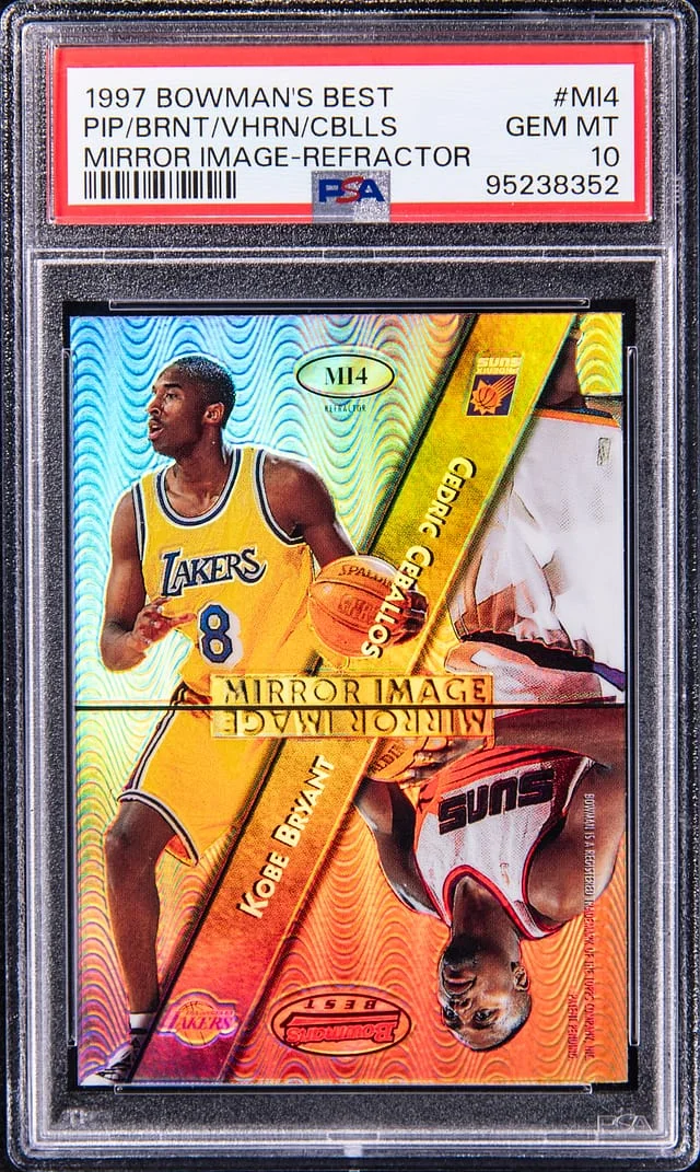 1997-98 Bowman's Best Bryant/Ceballos/Pippen/Van Horn Mirror Image Refractor #MI4 card image