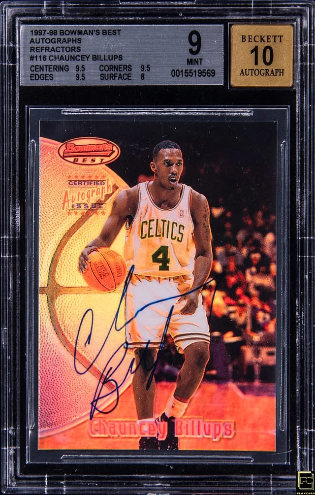 1997-98 Bowman's Best Chauncey Billups Autographs Refractors #118 card image