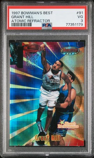1997-98 Bowman's Best Grant Hill Atomic Refractor #91 card image