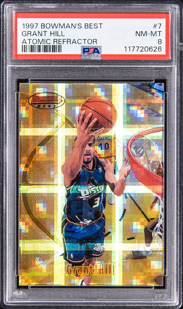 1997-98 Bowman's Best Grant Hill Atomic Refractor #7 card image