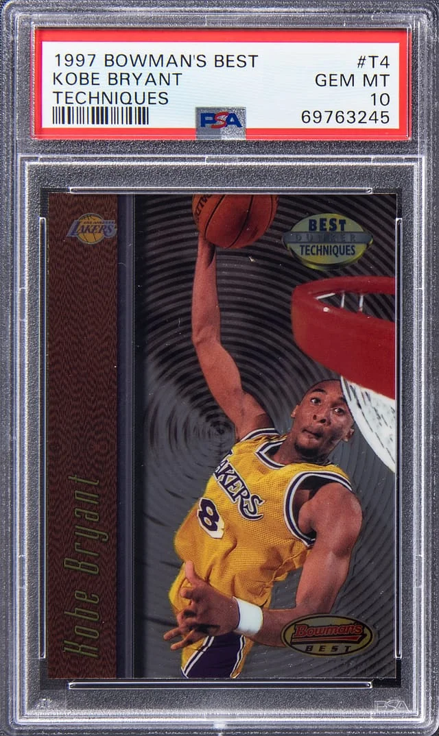 1997-98 Bowmans Best Techniques Kobe Bryant #T4 card image