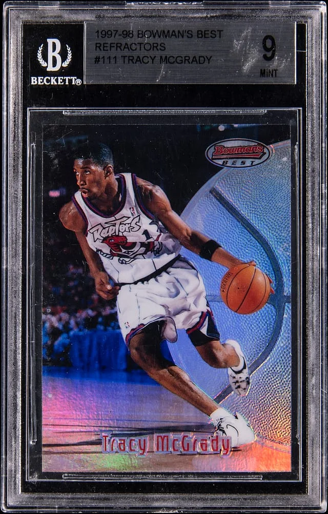 1997-98 Bowman's Best Tracy McGrady Refractor #111 card image