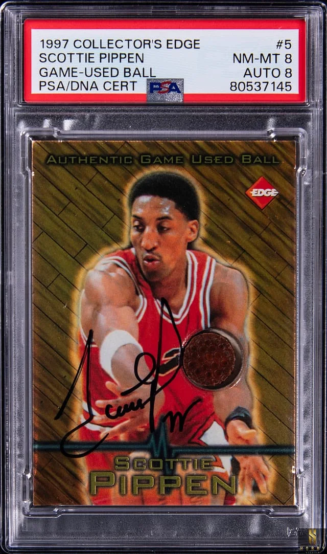 1997-98 Collector's Edge Game Used Ball Scottie Pippen #5 card image