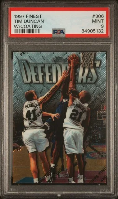 1997-98 Finest Tim Duncan W/Coating #306 card image