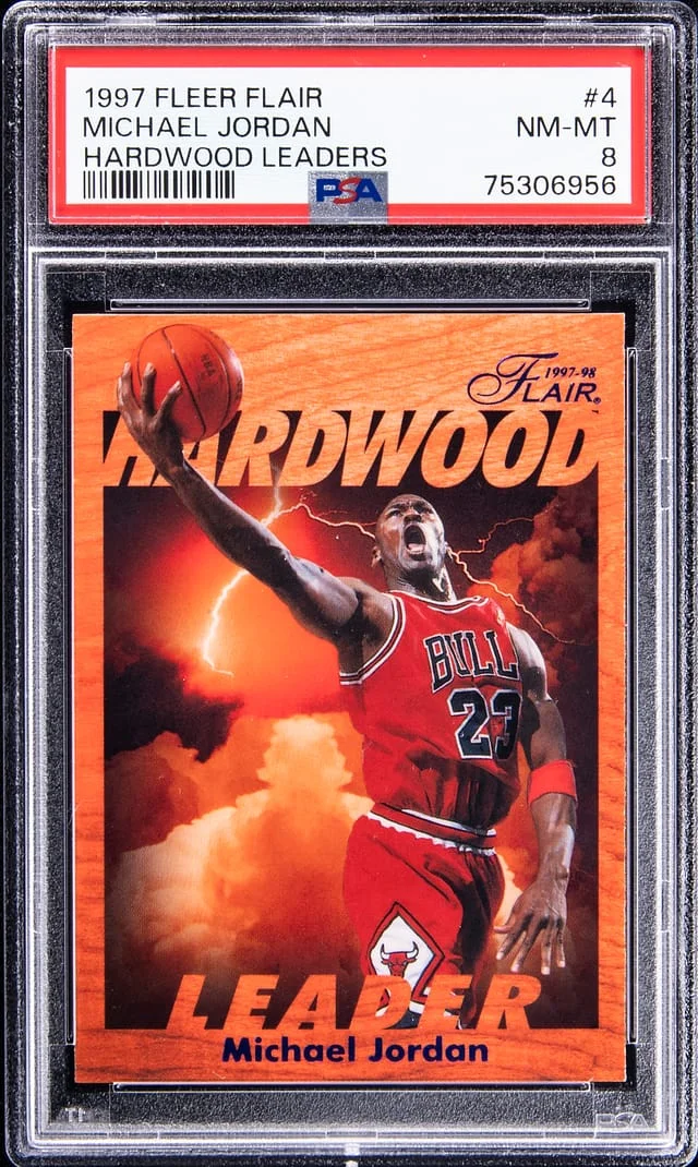 1997-98 Flair Michael Jordan Hardwood Leaders #4 card image