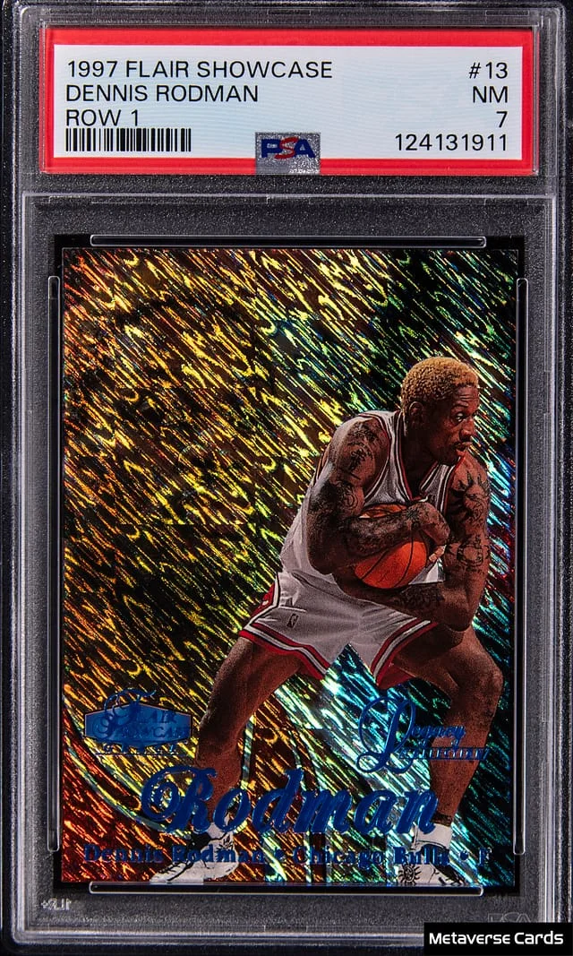 1997-98 Flair Showcase Dennis Rodman Row #1 card image