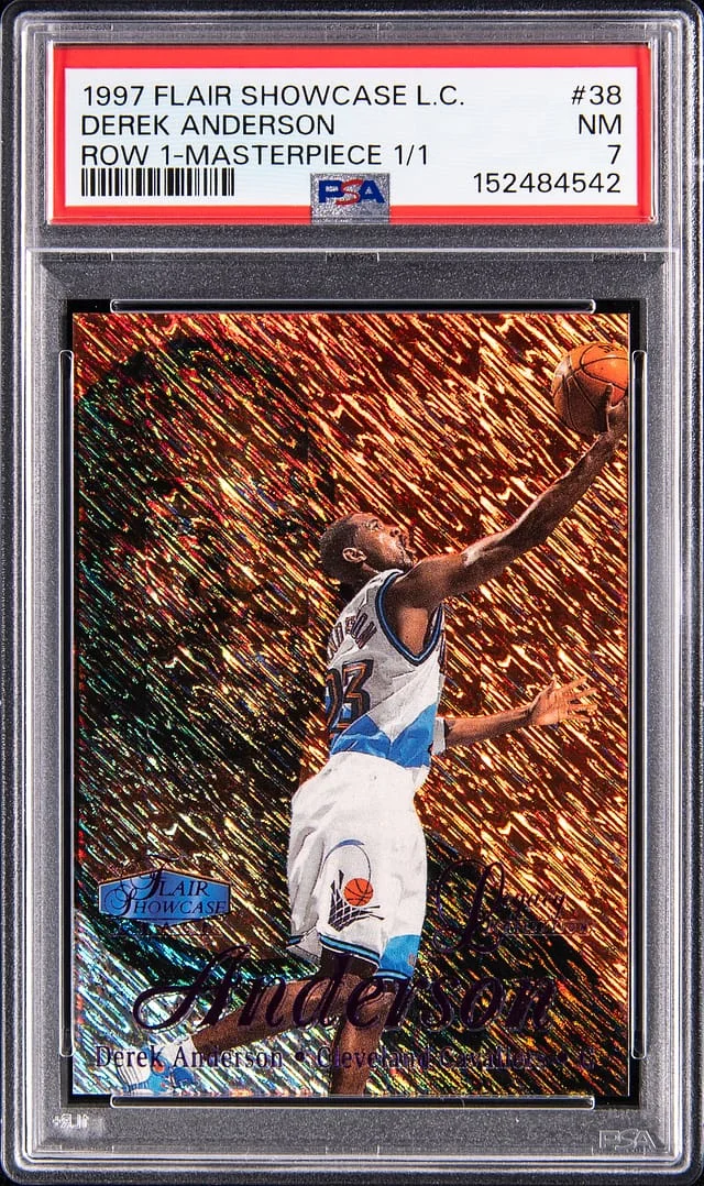 1997-98 Flair Showcase Derek Anderson Legacy Collection Row 1 Masterpiece #38 card image