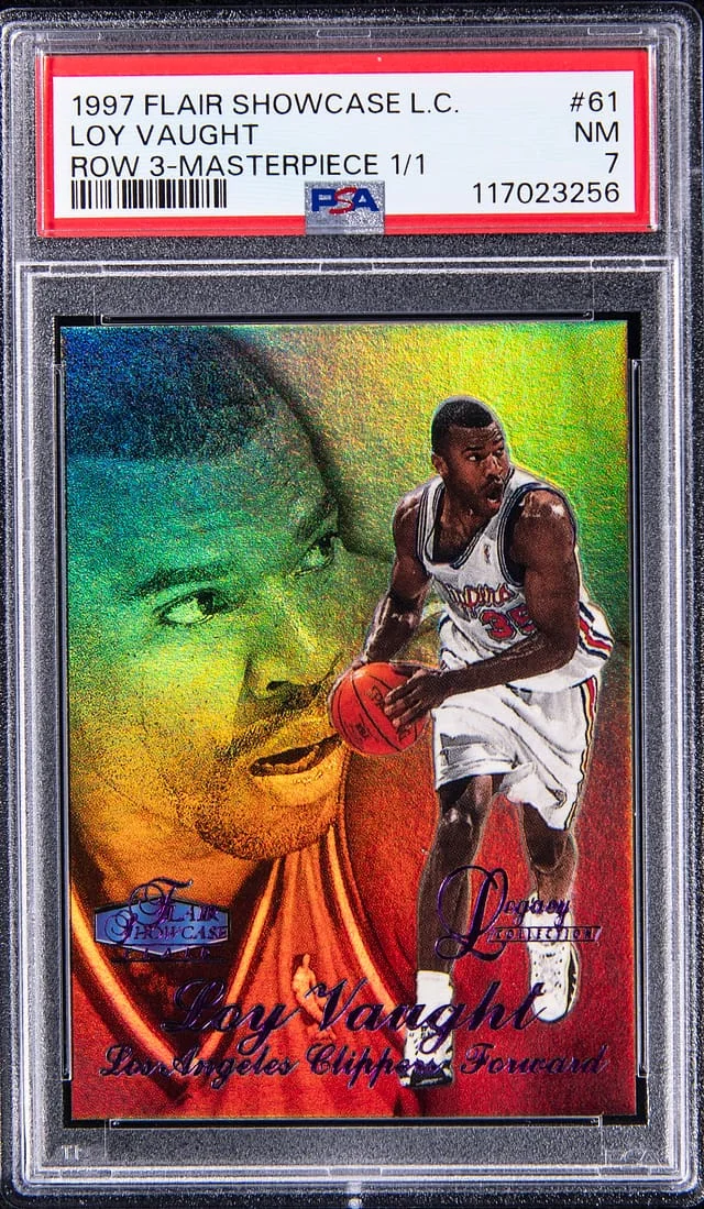 1997-98 Flair Showcase Loy Vaught Legacy Collection Row 3 Masterpiece #61 card image