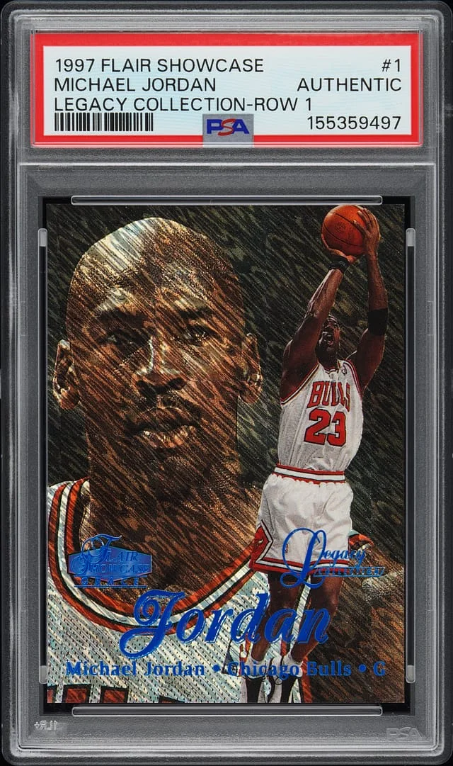 1997-98 Flair Showcase Michael Jordan Legacy Collection Row 3 #1 card image