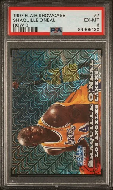 1997-98 Flair Showcase Shaquille O'Neal Row #7 card image