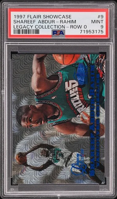 1997-98 Flair Showcase Shareef Abdur-Rahim Legacy Collection Legacy Collection Row 0 #9 card image