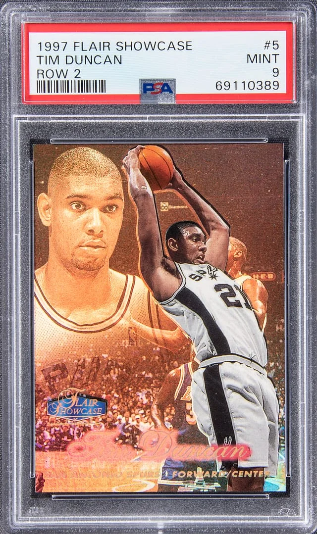 1997-98 Flair Showcase Tim Duncan Row 2 #5 card image