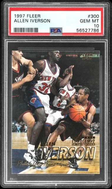 1997-98 Fleer Allen Iverson #300 card image