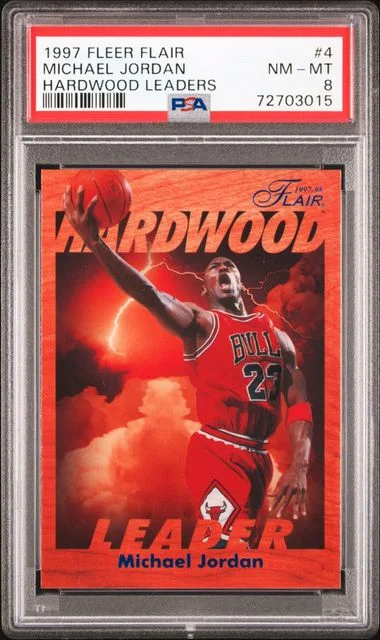 1997-98 Fleer Flair Michael Jordan Hardwood Leaders #4 card image