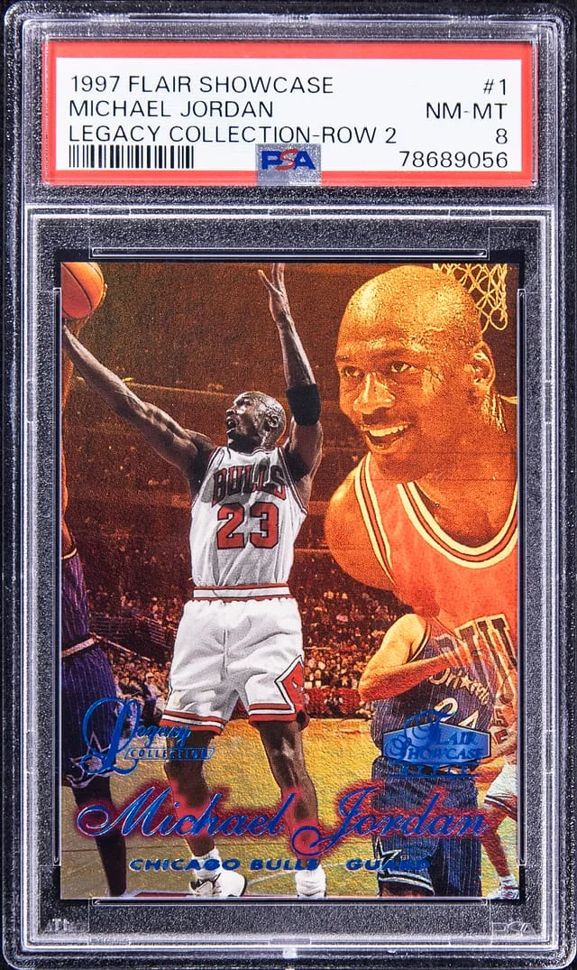1997-98 Fleer Flair Showcase Michael Jordan Legacy Collection Row 2 #1 card image