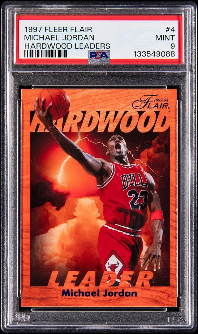 1997-98 Fleer Flair Showcase Michael Jordan Hardwood Leaders #4 card image