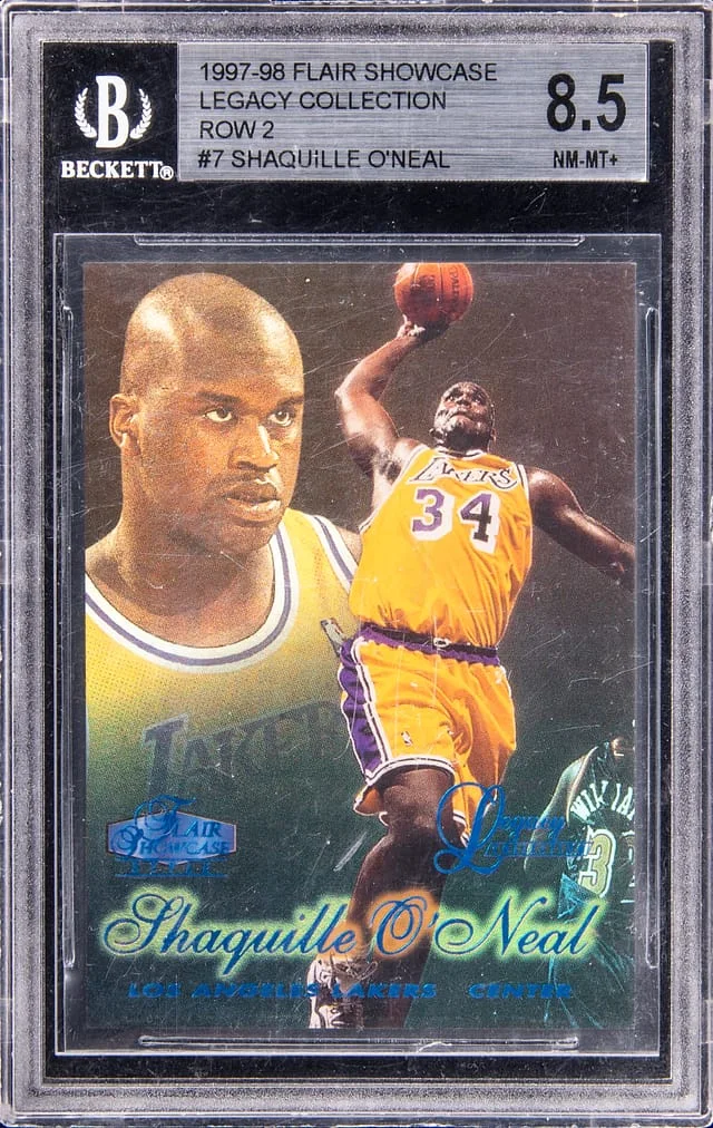 1997-98 Fleer Flair Showcase Shaquille O'Neal Legacy Collection Row 2 #7 card image
