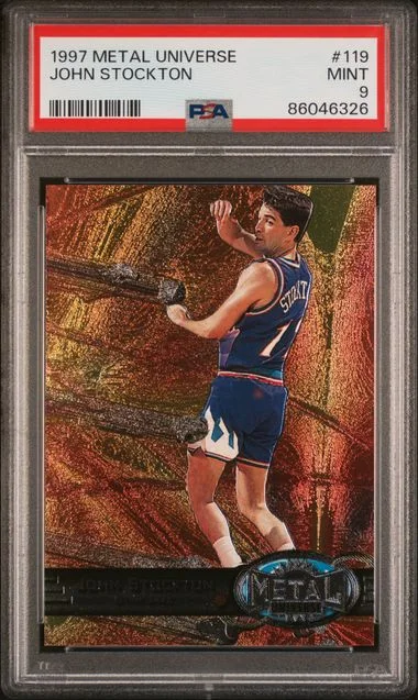 1997-98 Fleer Metal Universe John Stockton #119 card image