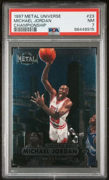 1997-98 Fleer Metal Universe Michael Jordan Championship #23 card image