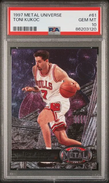 1997-98 Fleer Metal Universe Toni Kukoc #61 card image