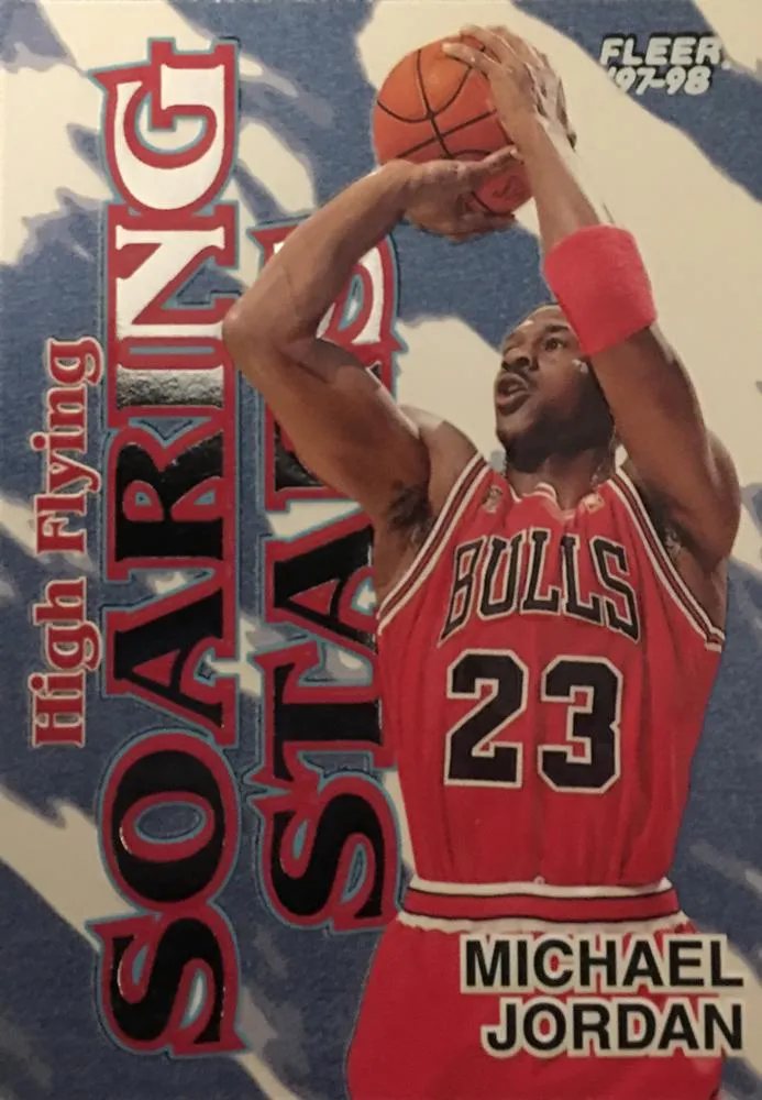 1997-98 Fleer Michael Jordan High Flying Soaring Stars #9 card image