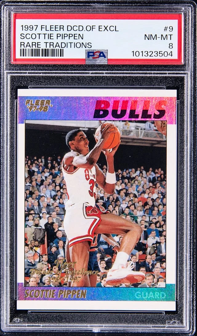 1997-98 Fleer Scottie Pippen Decade of Excellence Rare Traditions #9 card image
