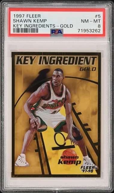 1997-98 Fleer Shawn Kemp Key Ingredients Gold #5 card image