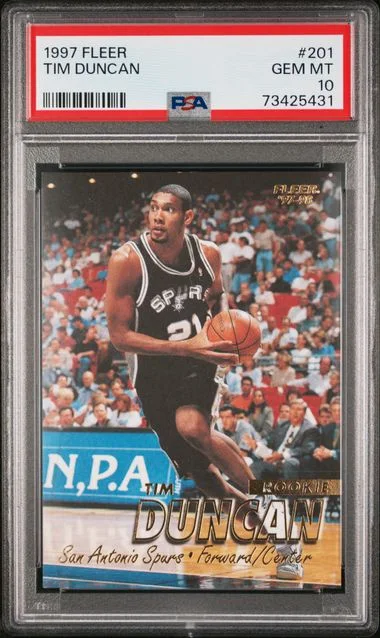 1997-98 Fleer Tim Duncan #201 card image