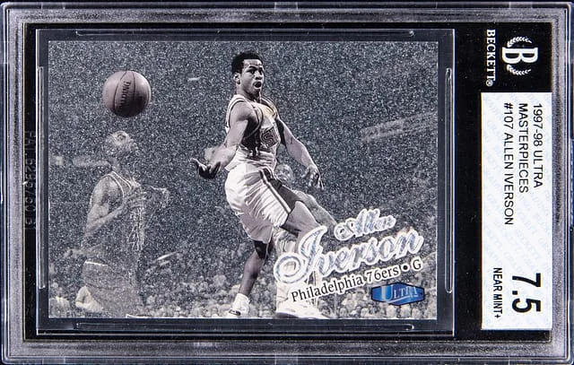 1997-98 Fleer Ultra Allen Iverson Masterpieces #107P card image