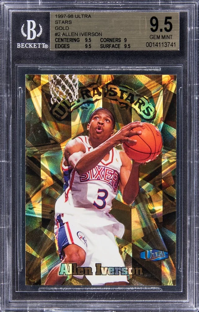 1997-98 Fleer Ultra Allen Iverson Stars Gold #2 card image