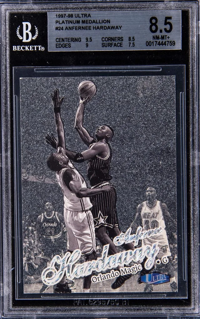 1997-98 Fleer Ultra Anfernee Hardaway Platinum Medallion #24 card image