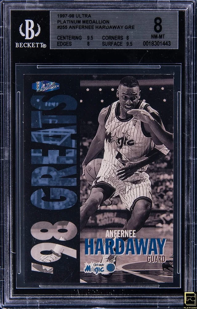 1997-98 Fleer Ultra Anfernee Hardaway Platinum Medallion #255P card image