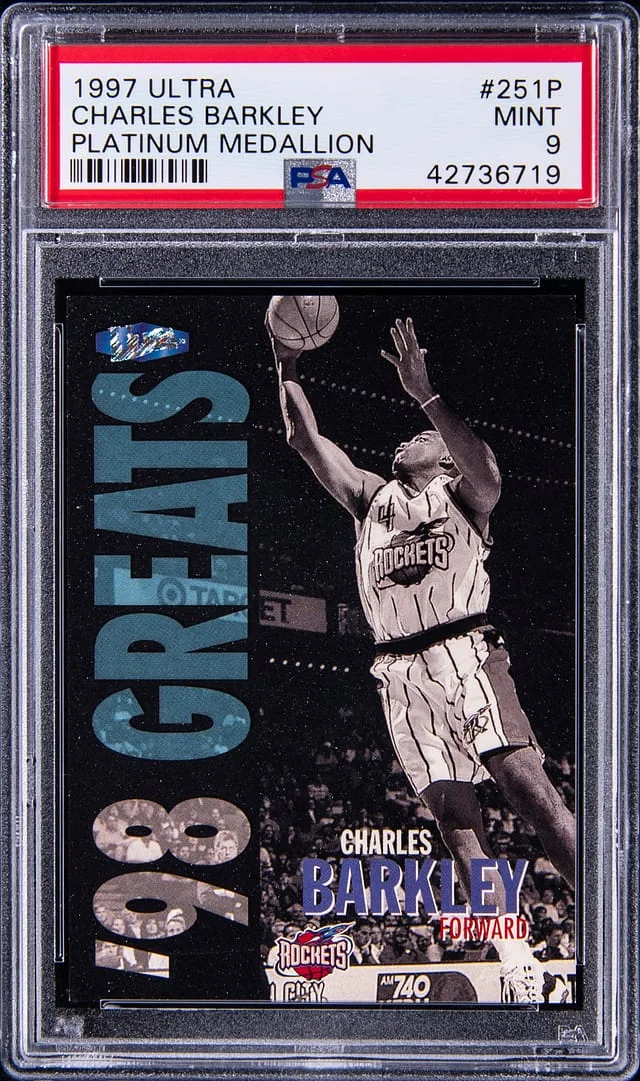 1997-98 Fleer Ultra Charles Barkley Platinum Medallion #251P card image