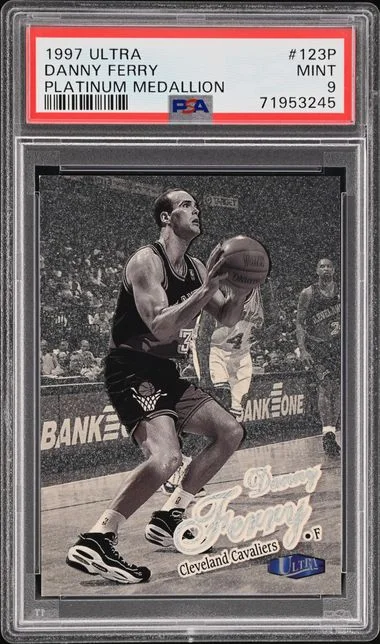 1997-98 Fleer Ultra Danny Ferry Platinum Medallion #123P card image
