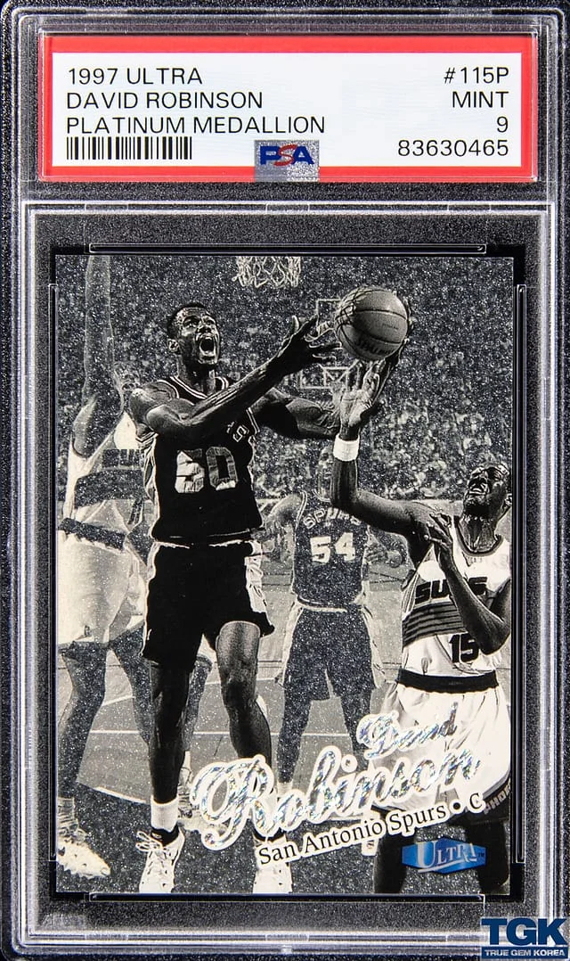 1997-98 Fleer Ultra David Robinson Platinum Medallion #115P card image