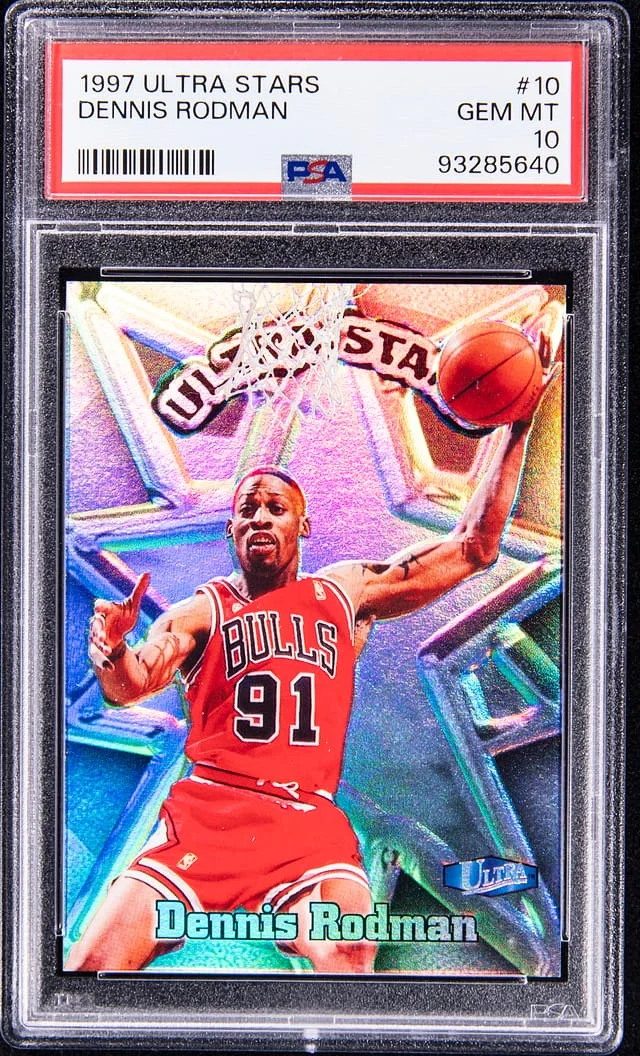1997-98 Fleer Ultra Dennis Rodman Stars Gold #10 card image