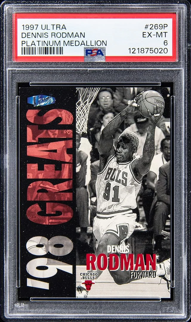 1997-98 Fleer Ultra Dennis Rodman Platinum Medallion #269P card image