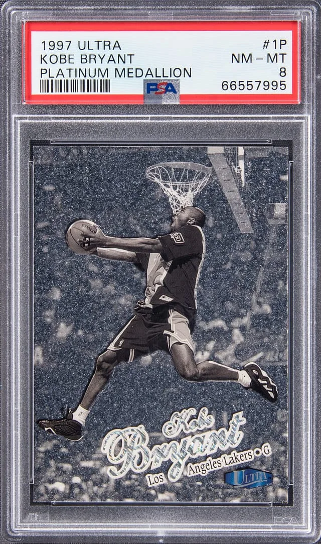 1997-98 Fleer Ultra Kobe Bryant Platinum Medallion #1P card image