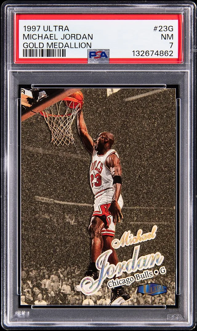 1997-98 Fleer Ultra Michael Jordan Gold Medallion #23G card image