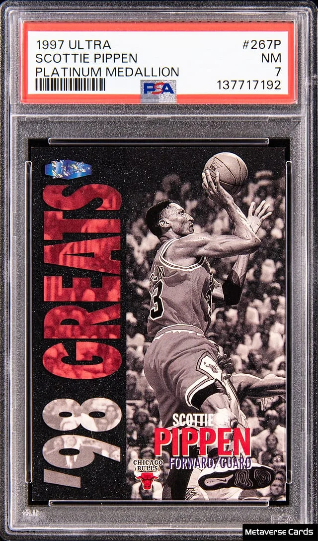 1997-98 Fleer Ultra Scottie Pippen Platinum Medallion #267P card image