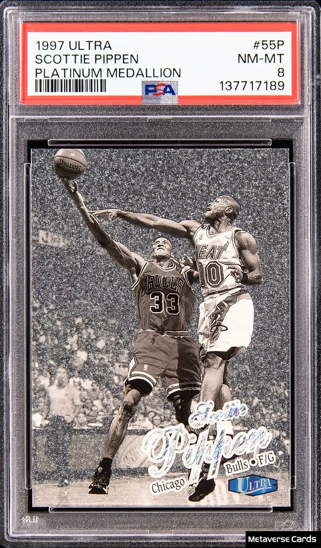 1997-98 Fleer Ultra Scottie Pippen Platinum Medallion #55P card image