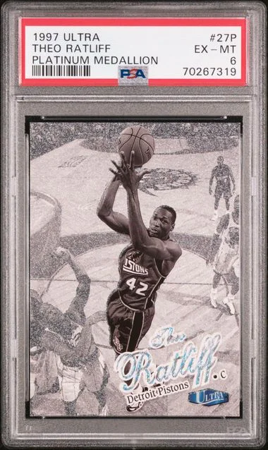 1997-98 Fleer Ultra Theo Ratliff Platinum Medallion #27P card image