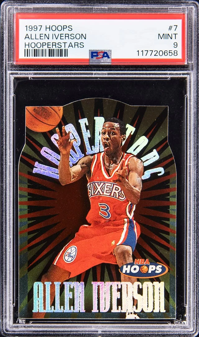 1997-98 Hoops Allen Iverson Hooperstars #7 card image