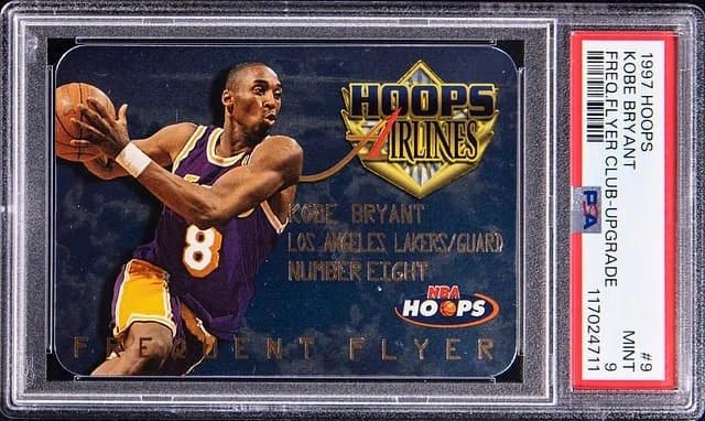 1997-98 Hoops Kobe Bryant Frequent Flyer Club Upgrade #9 card image