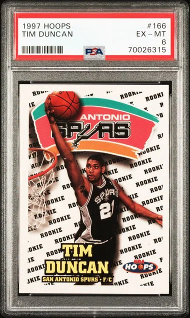 1997-98 Hoops Tim Duncan #166 card image