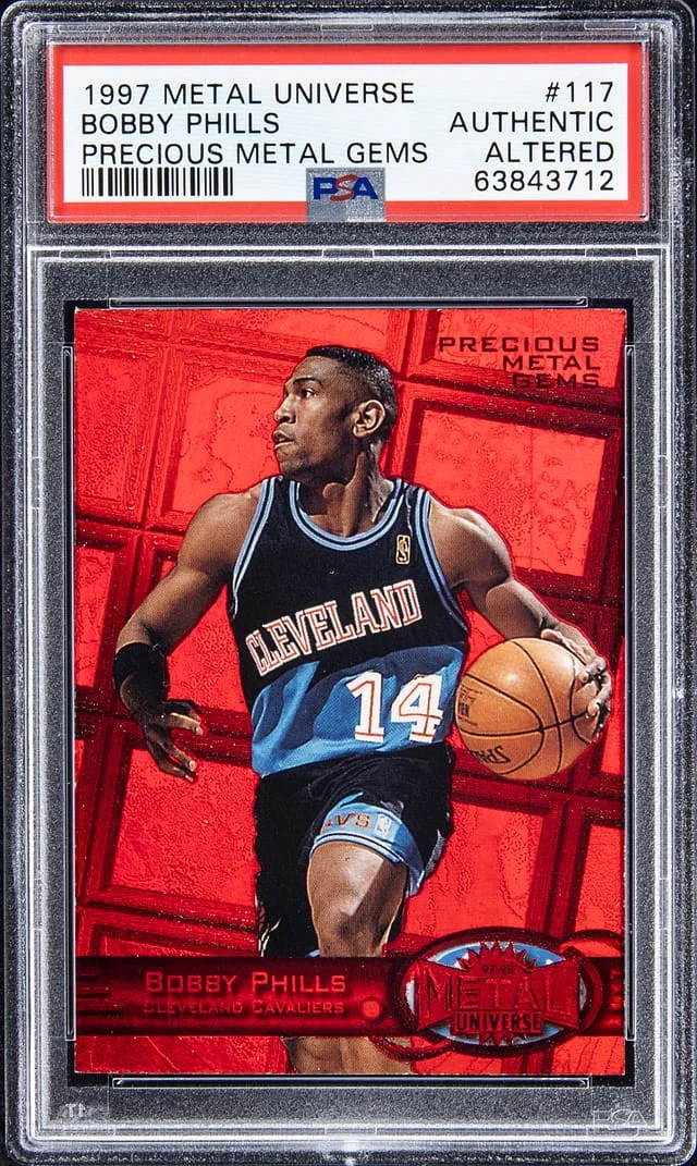 1997-98 Metal Universe Bobby Phills Precious Metal Gems #117 card image