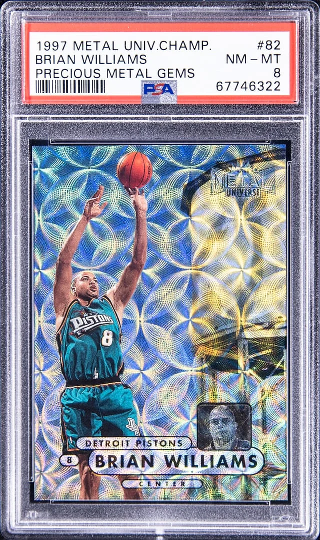 1997-98 Metal Universe Brian Williams Precious Metal Gems #82 card image