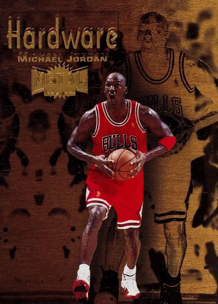 1997-98 Metal Universe Championship Michael Jordan Hardware #5 card image