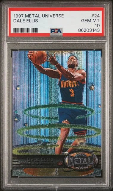 1997-98 Metal Universe Dale Ellis #24 card image