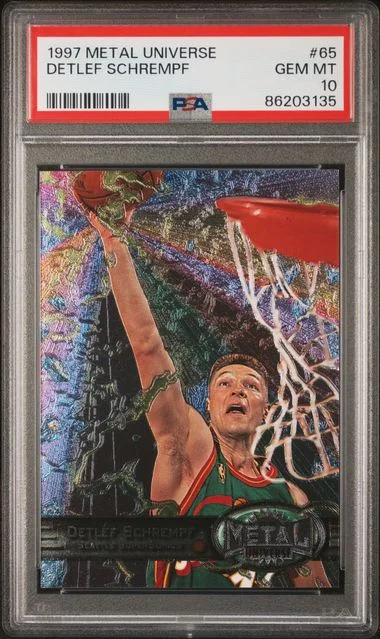 1997-98 Metal Universe Detlef Schrempf #65 card image